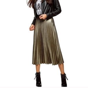 Suncoo Paris Foil Pleated Skirt